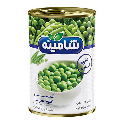 23 کنسرو نخود سبز شامینه - 350 گرم